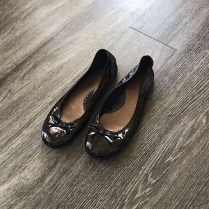 🌵 Patent Leather Black Bow Ballet Flats